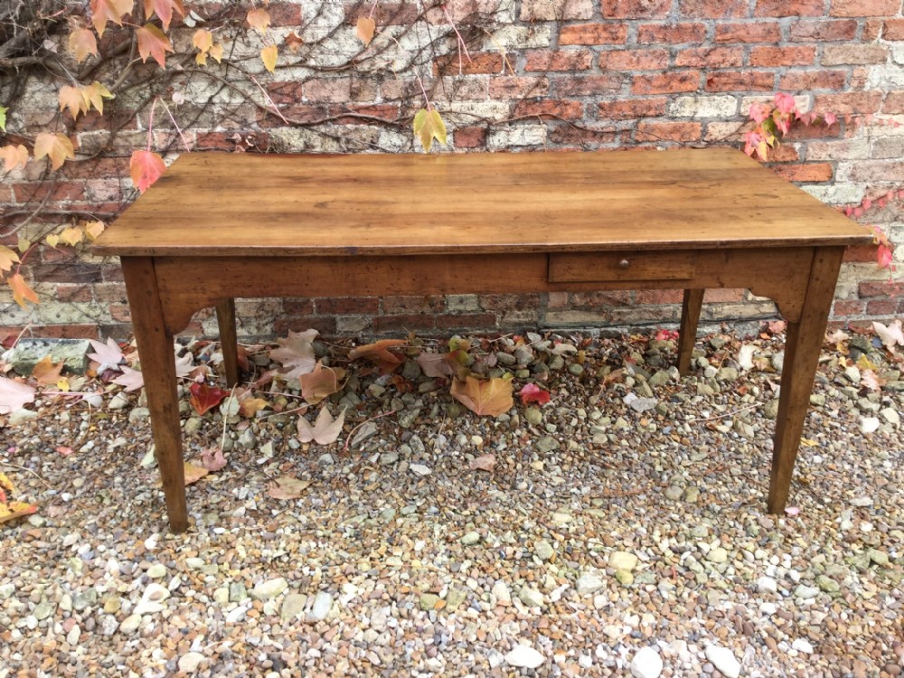 A French cherry wood farmhouse table 