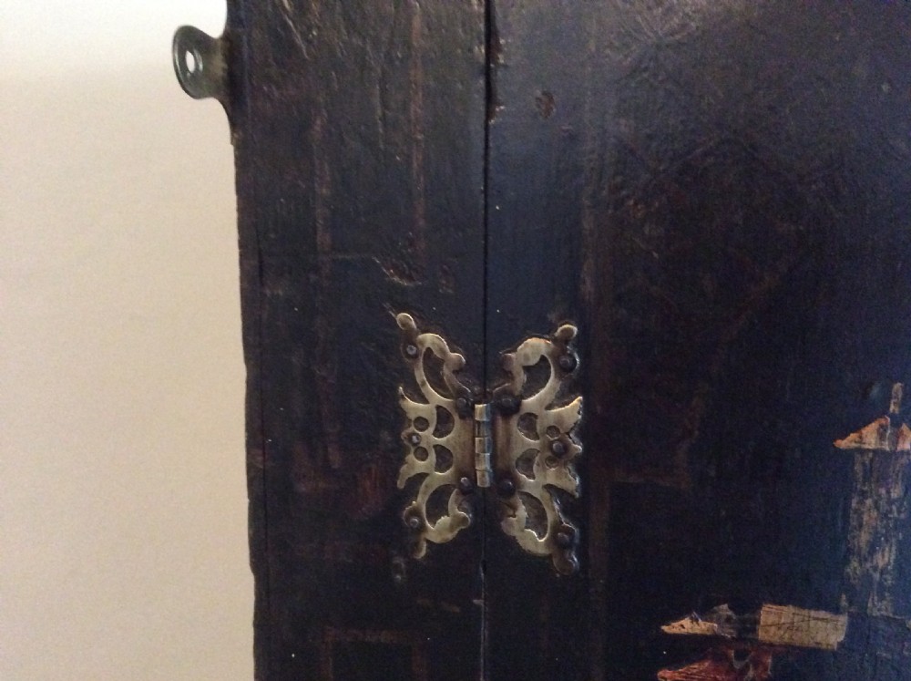 A Georgian chinoiserie corner cupboard View III