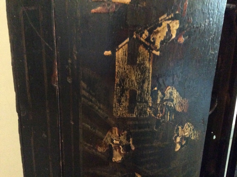 A Georgian chinoiserie corner cupboard View IV