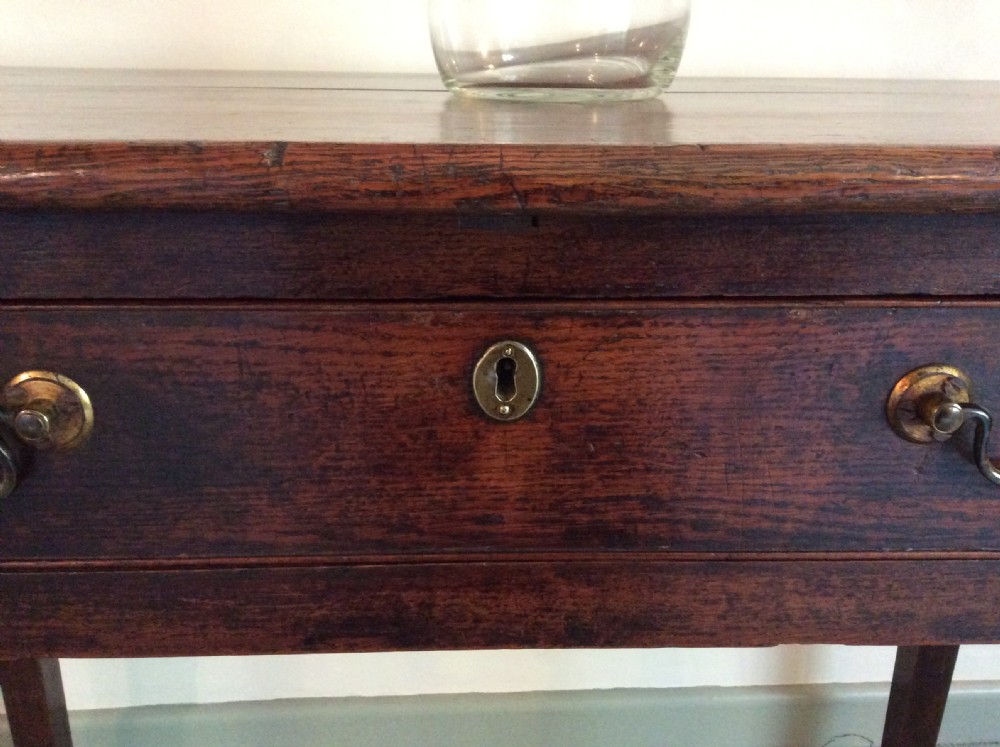 A Georgian oak side table View III