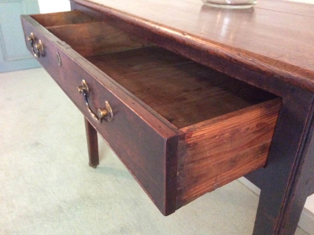A Georgian oak side table View V
