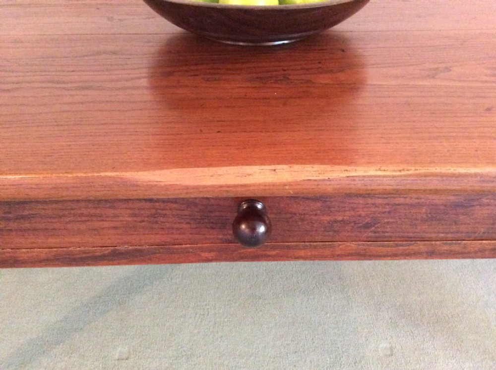 A 19thC French elm farmhouse table seats 8 View III