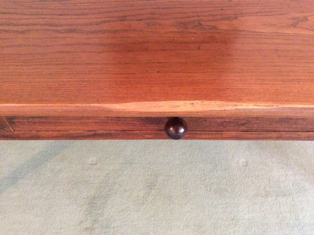 A 19thC French elm farmhouse table seats 8 View VI
