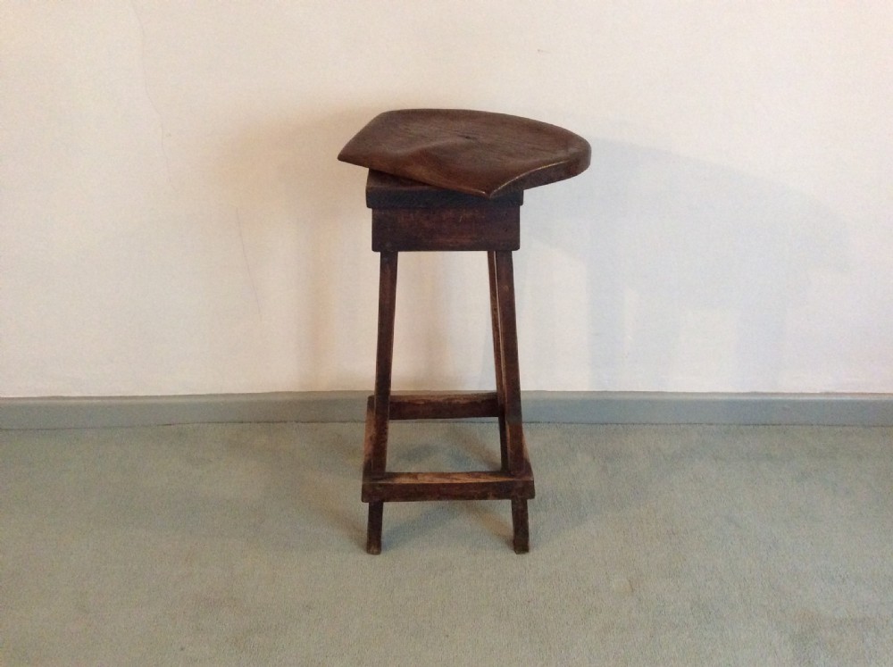 A Victorian revolving seat high stool View II