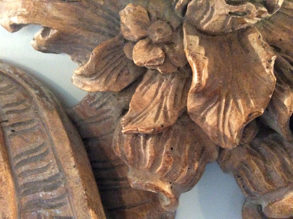 A 19thC carved lime wood portico panel View V