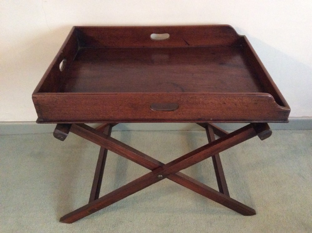 A butlers tray on a low stand View II