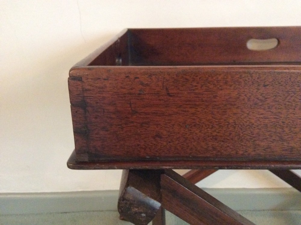 A butlers tray on a low stand View III