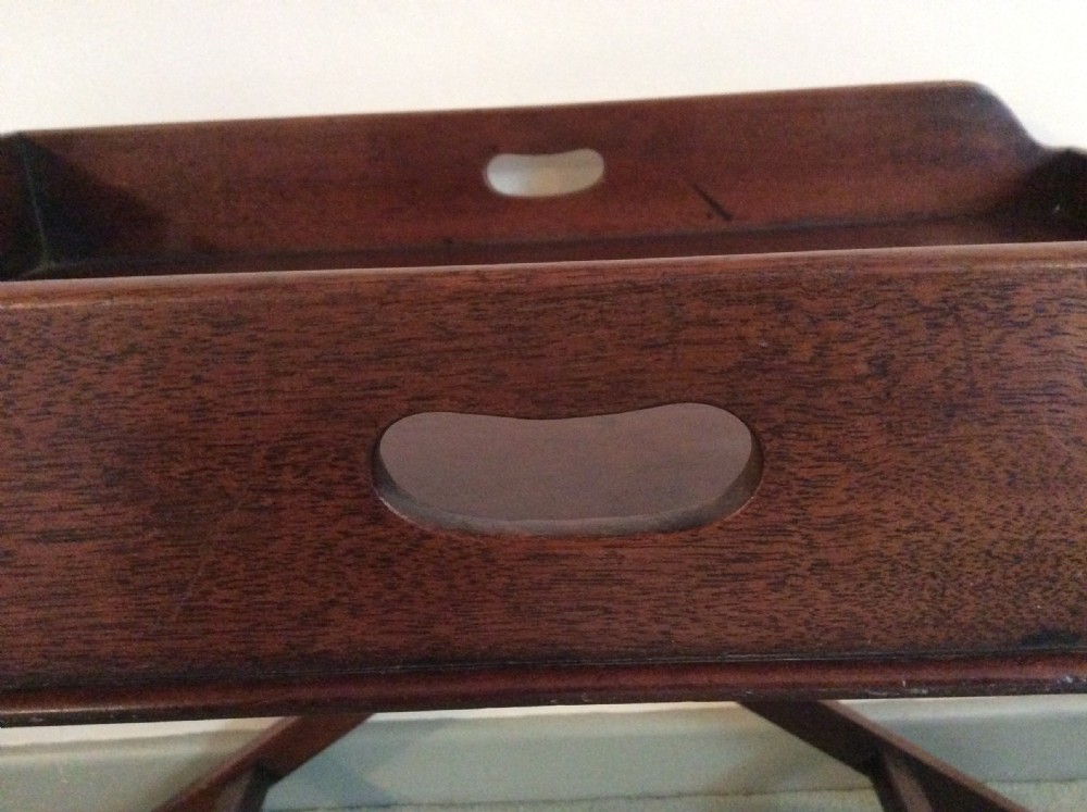 A butlers tray on a low stand View V