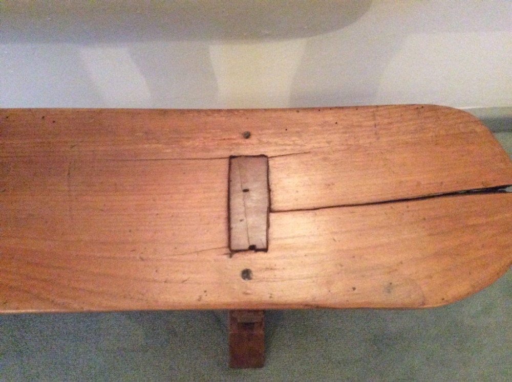 A pair of French cherry benches 201cm long View III
