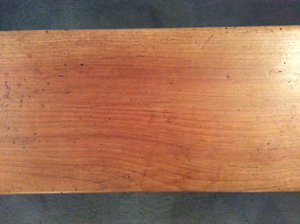 A pair of French cherry benches 201cm long View VII