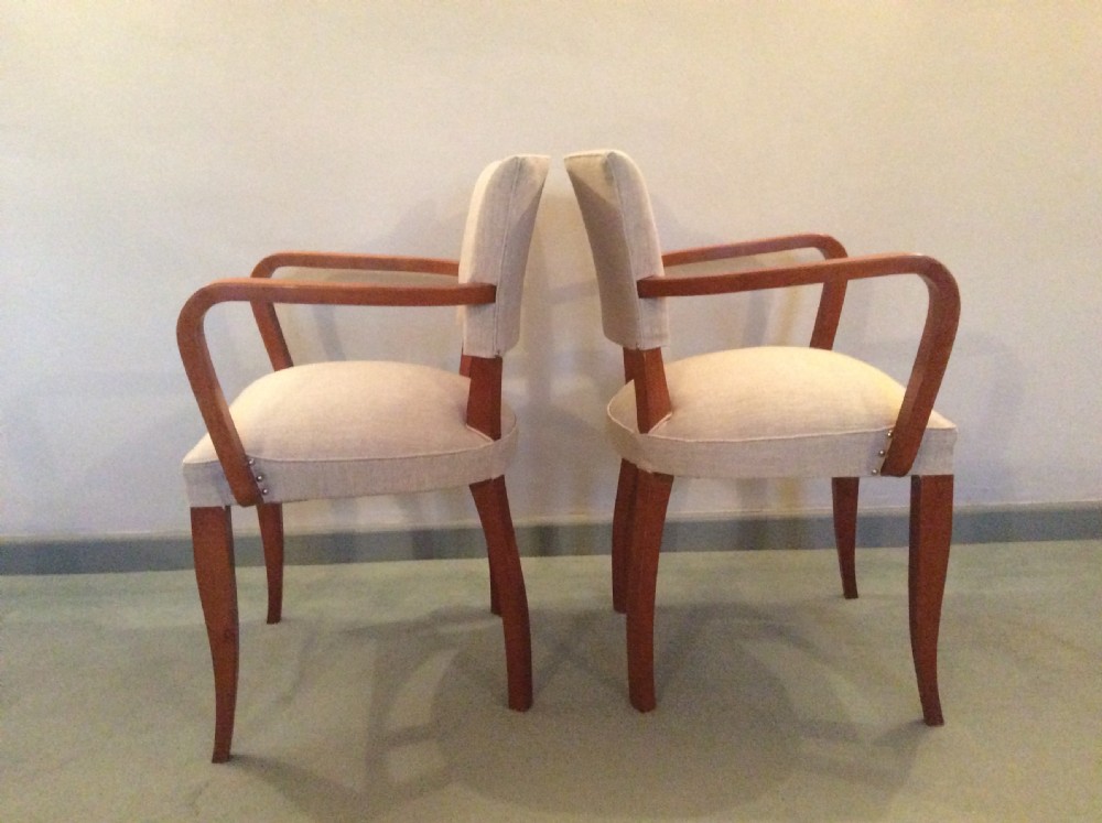 A pair of French Art Deco bridge chairs View II