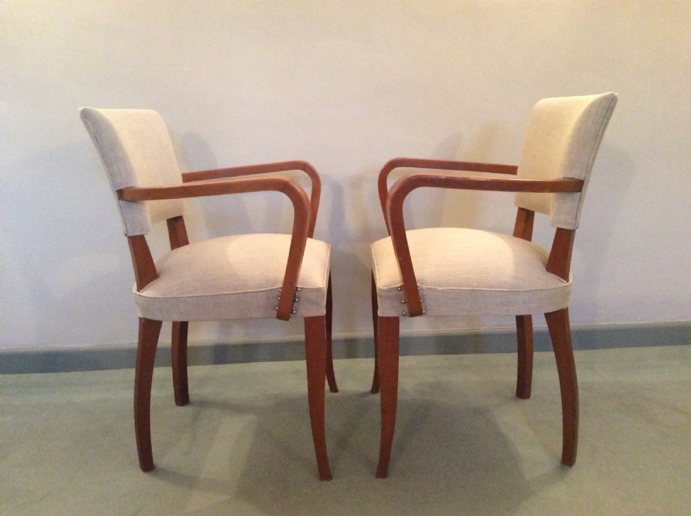 A pair of French Art Deco bridge chairs View III