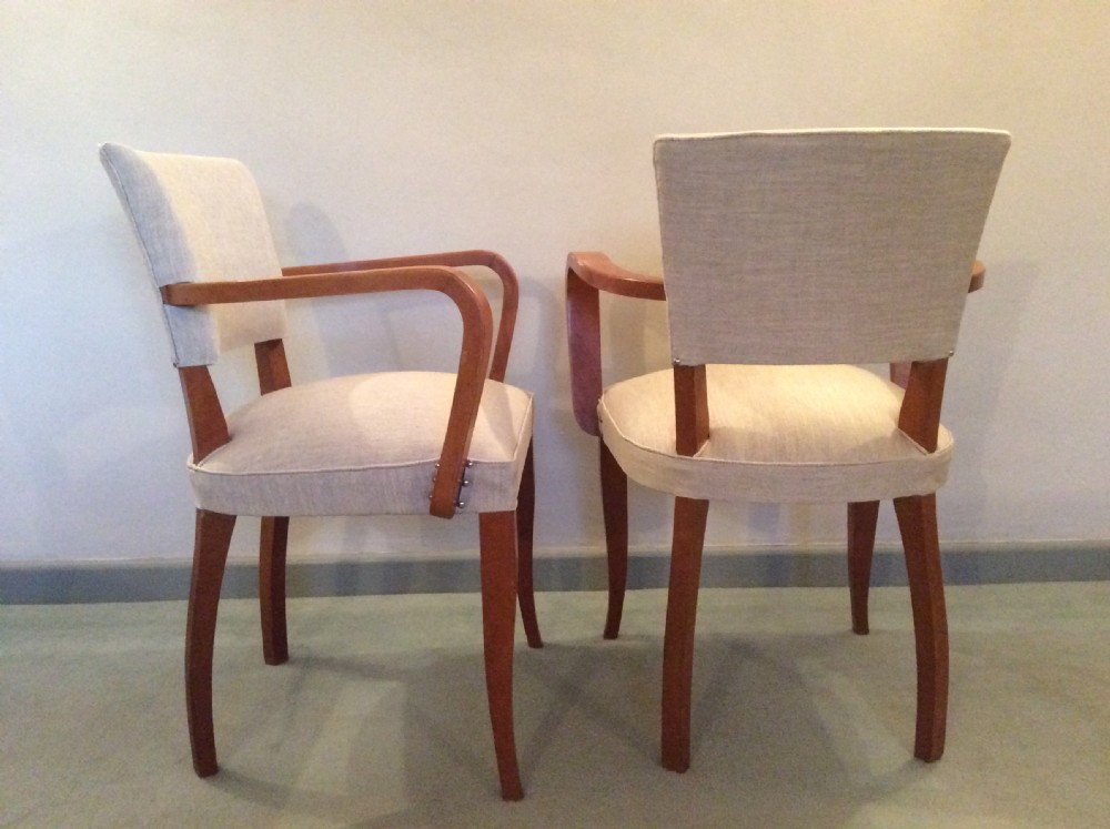 A pair of French Art Deco bridge chairs View IV