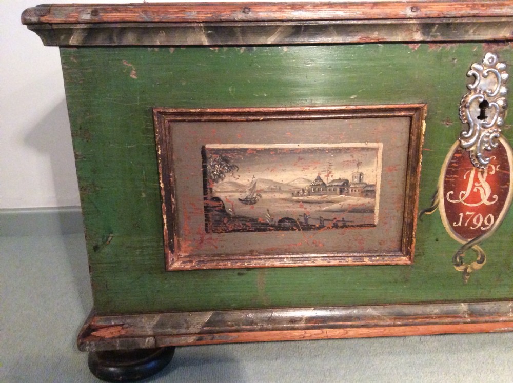 A fabulous European marriage chest View II