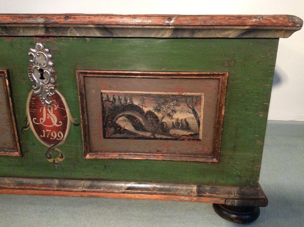 A fabulous European marriage chest View III