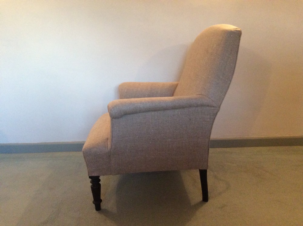A French upholstered armchair circa 1880 View II