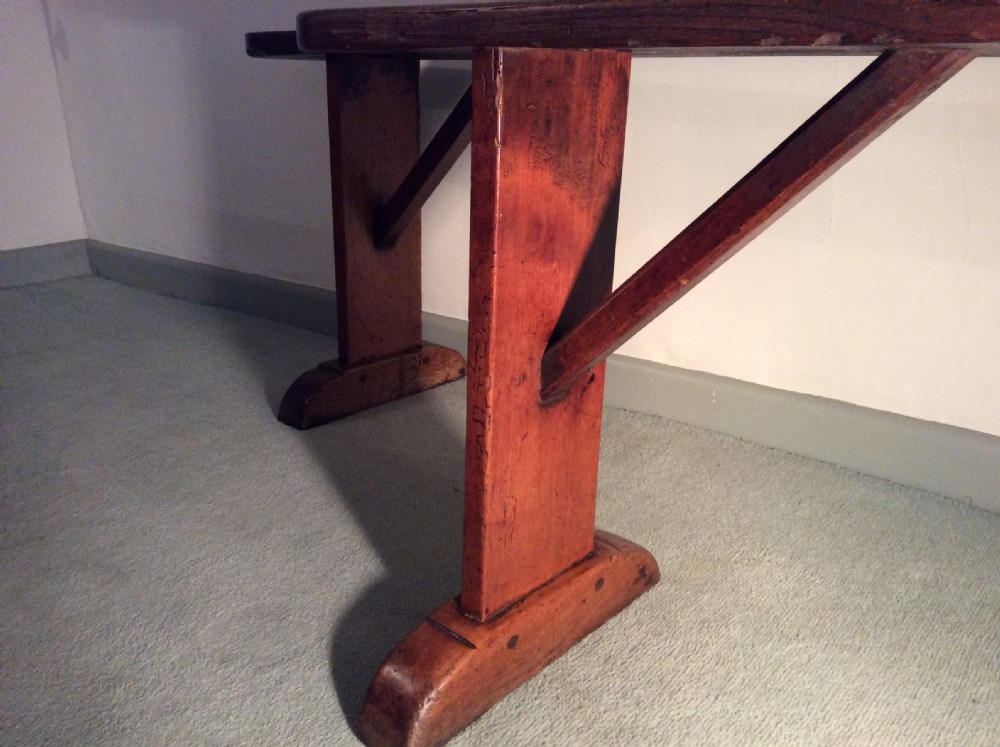 A good pair of 180 cm French elm benches View V