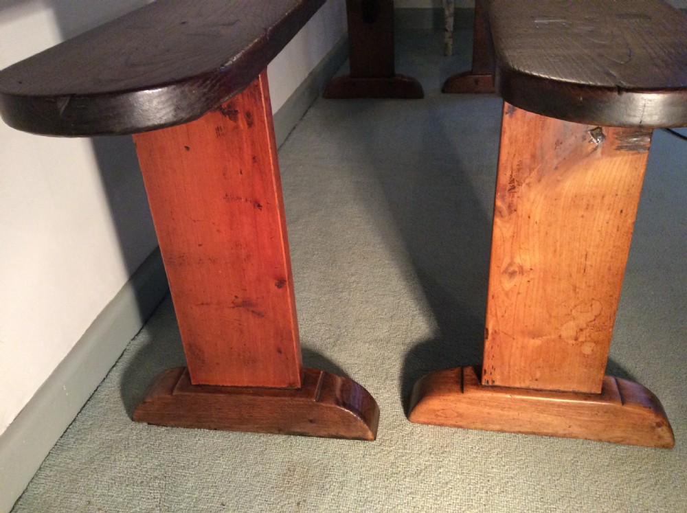 A good pair of 180 cm French elm benches View VI