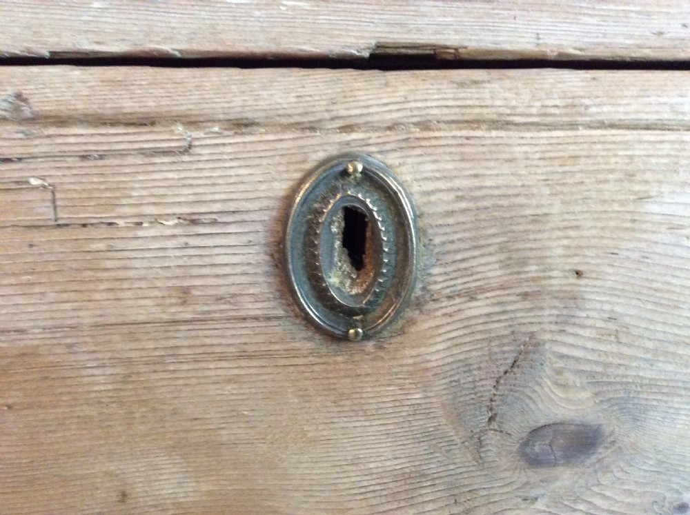A Georgian two drawer pine chest View IV