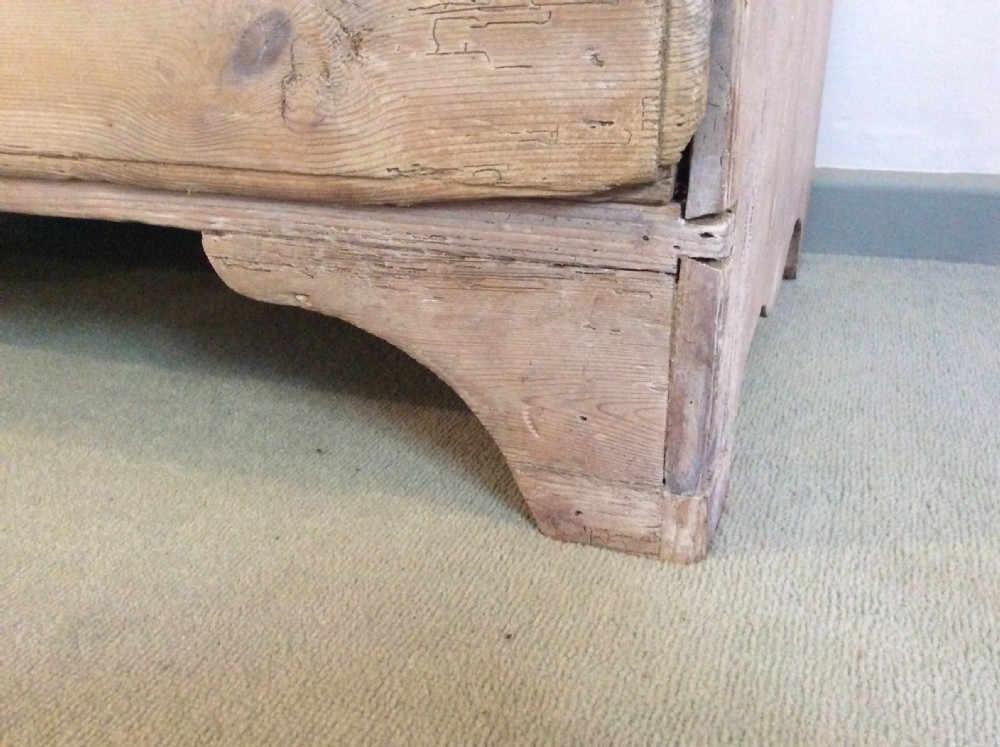 A Georgian two drawer pine chest View V