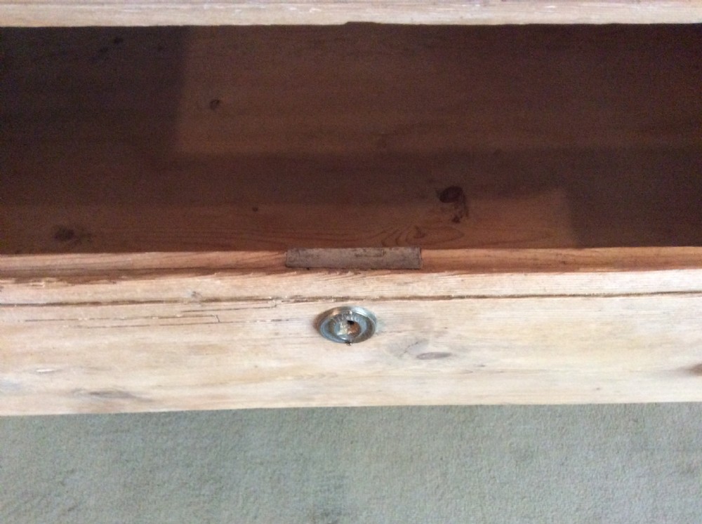 A Georgian two drawer pine chest View IX
