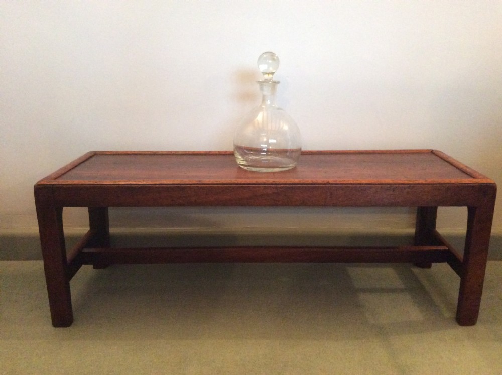 A Georgian long solid top stool View II