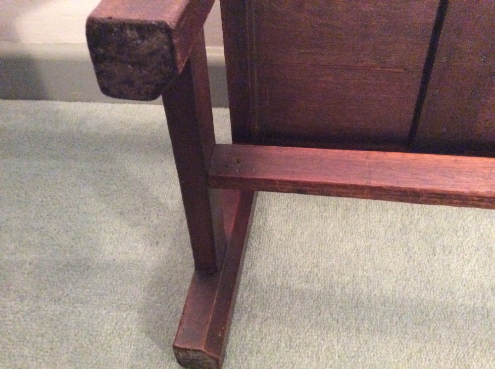 A Georgian long solid top stool View VII