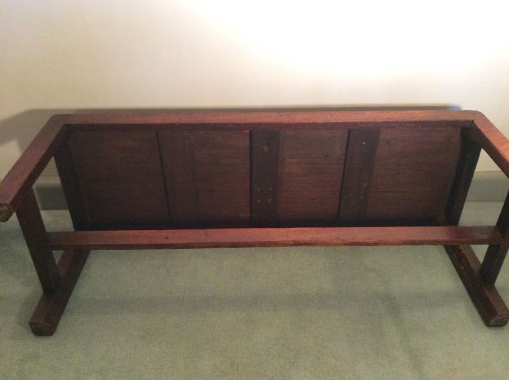 A Georgian long solid top stool View VIII