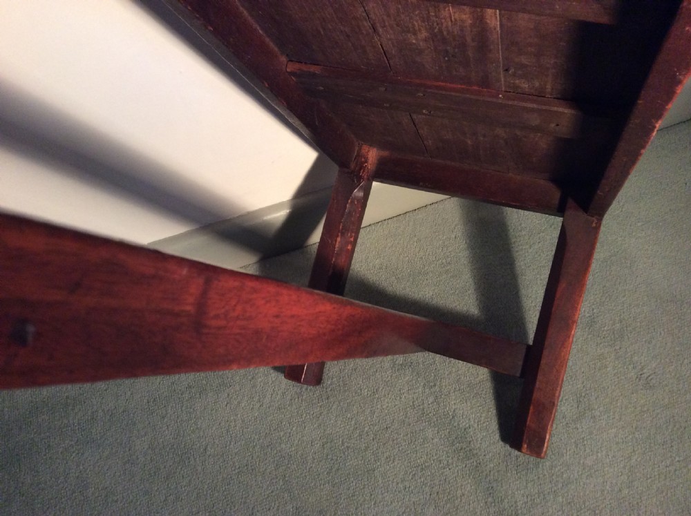 A Georgian long solid top stool View X