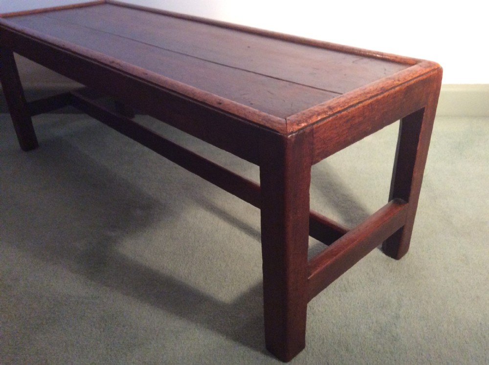 A Georgian long solid top stool View XII
