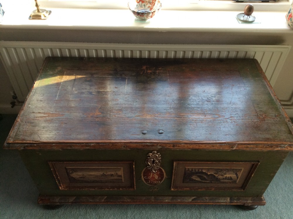 A fabulous European marriage chest View VI