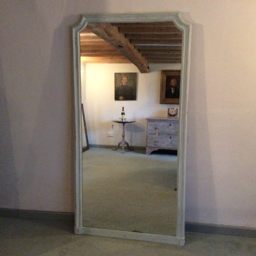A 19thC French mirror 167cm high