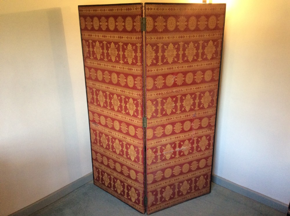 A Victorian decoupage dressing screen View XII