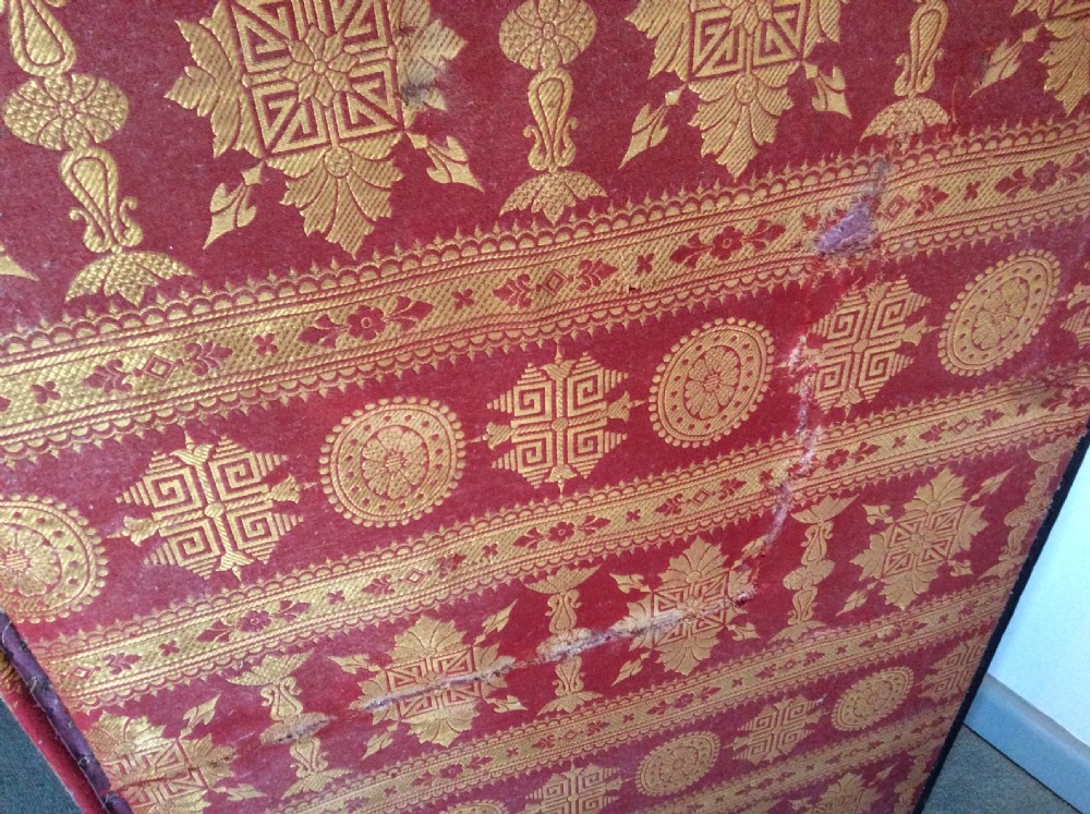 A Victorian decoupage dressing screen View XIII