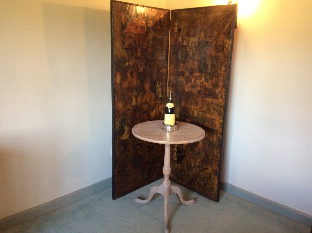 A Victorian decoupage dressing screen View XVI