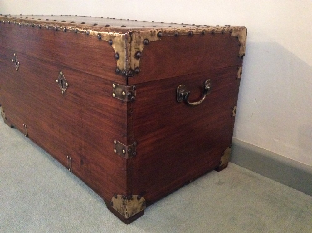 A 19thC camphor campaign trunk View V