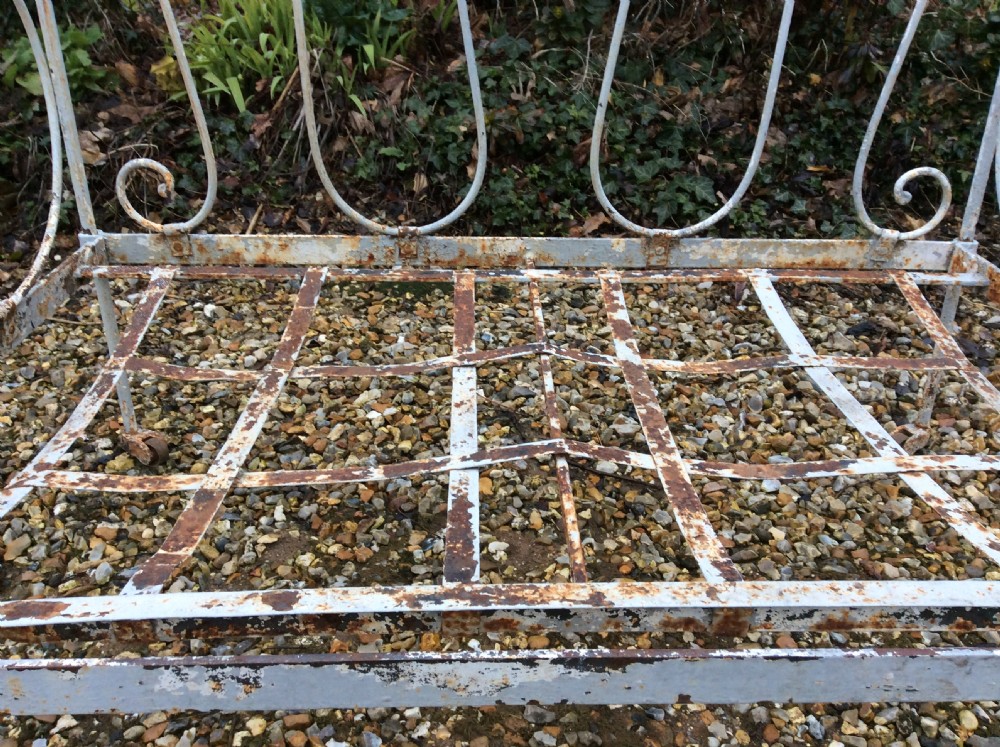 A French double seat iron garden chair View III
