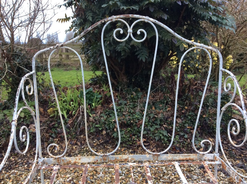A French double seat iron garden chair View IV