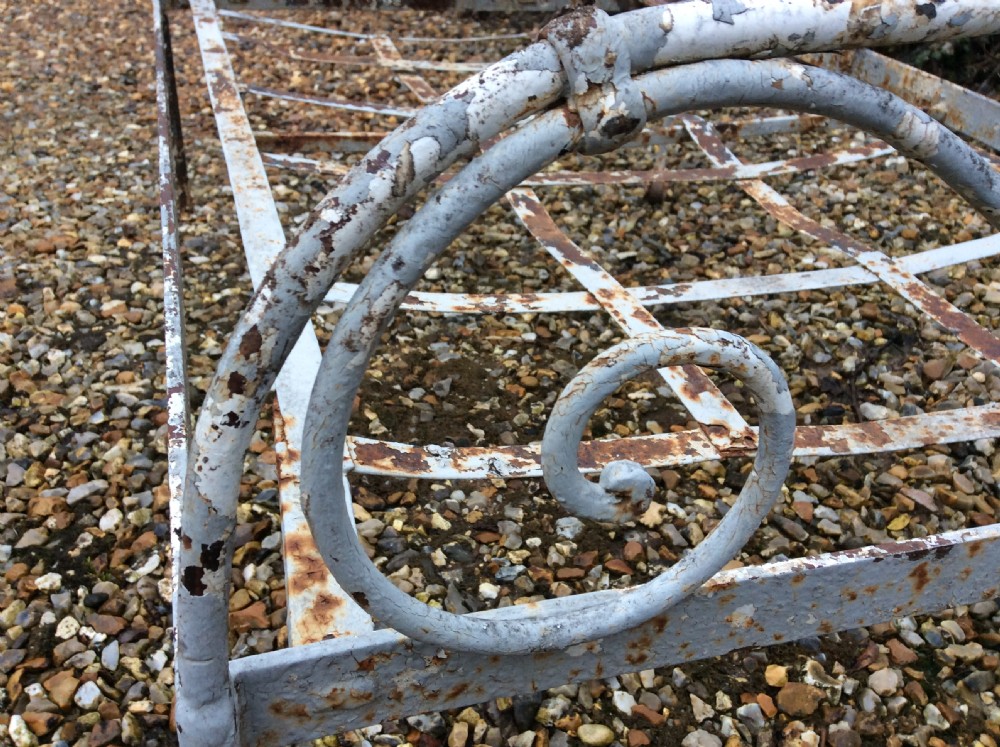 A French double seat iron garden chair View VIII