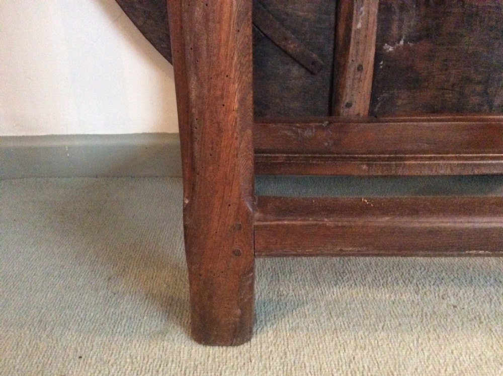 An 18thC French oak low occasional table View VI