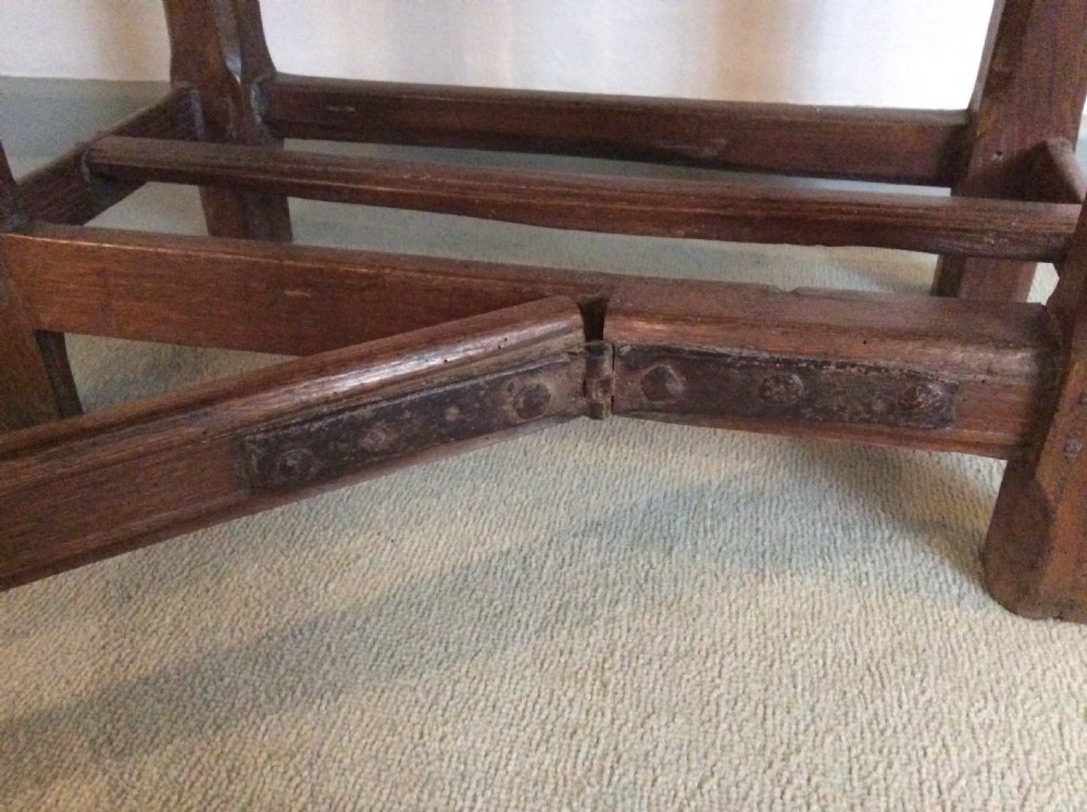 An 18thC French oak low occasional table View IX