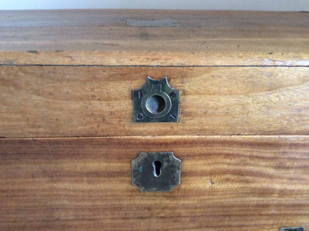 A small 19thC camphor campaign trunk View II