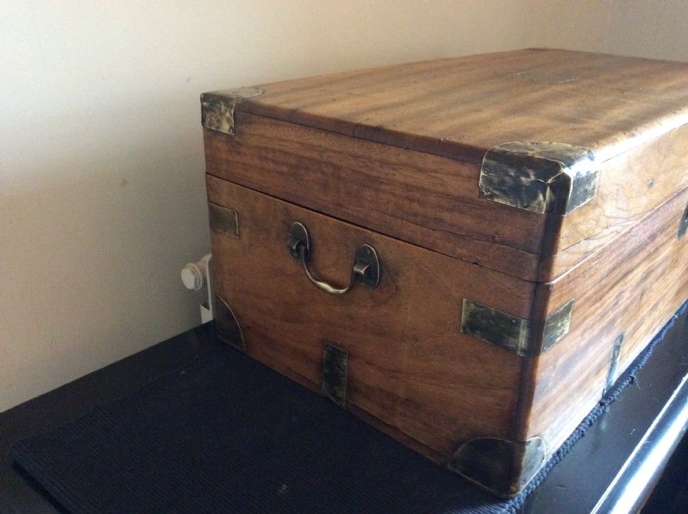 A small 19thC camphor campaign trunk View IV