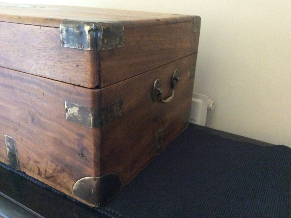 A small 19thC camphor campaign trunk View VI
