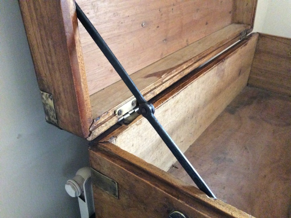 A small 19thC camphor campaign trunk View VIII
