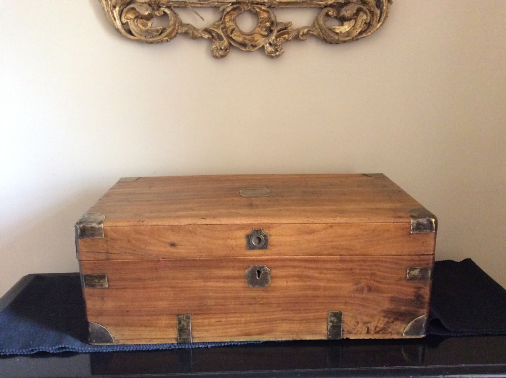 A small 19thC camphor campaign trunk View XIII