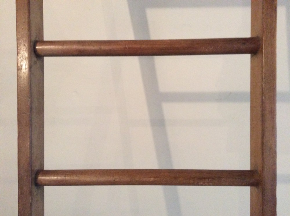 A mahogany library ladder View III