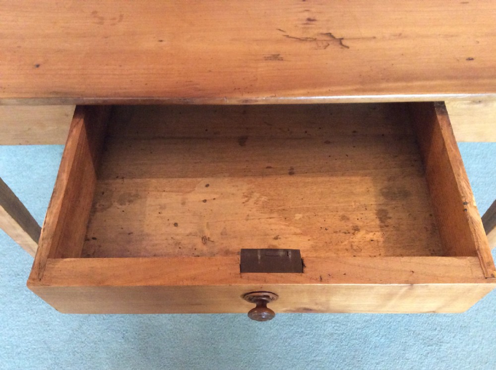 A French cherry wood side table View VI