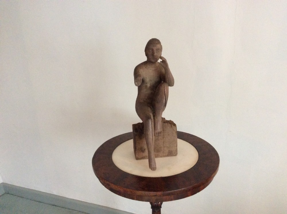 A carved wood Deco period sculpture View II