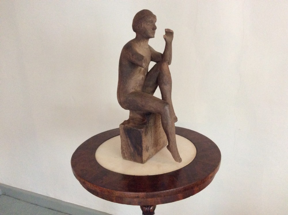 A carved wood Deco period sculpture View III